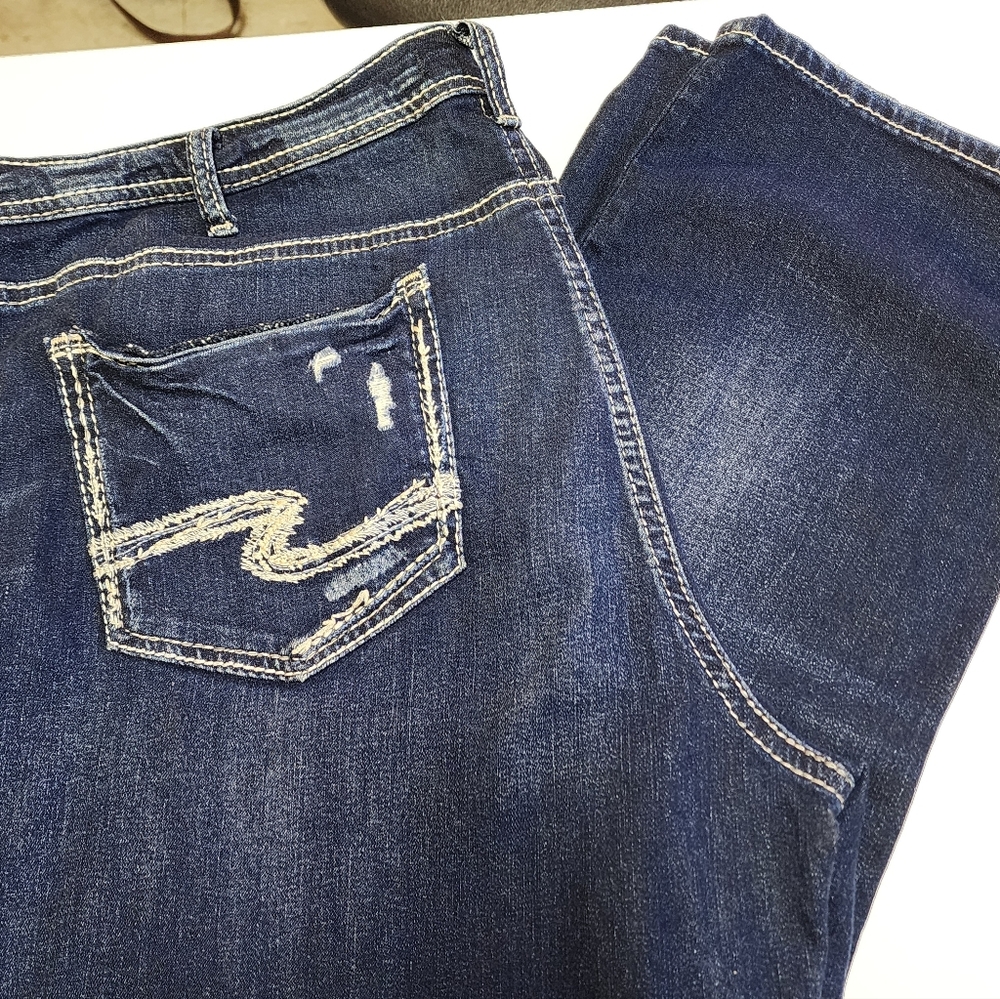 Silvers Suki Dark Blue Capri Women's Jeans